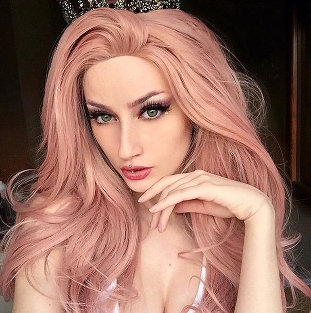 Coral Pink hair